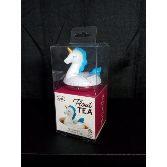 New Unicorn Pool Float Style Fun Teacup Infuser loose tea Fred Trendy Summer - Picture 1 of 5